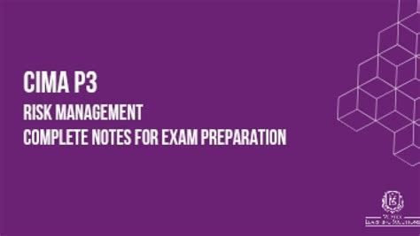 P3 Cima Study Notes