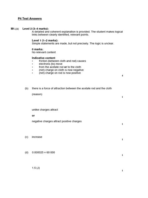 P4 Test Answers