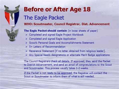 Pacifica District Eagle Recommendation Packet