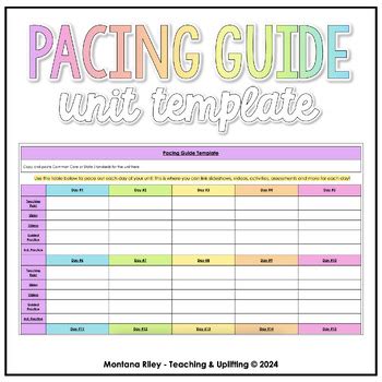 Read Online Pacing Guide Template Blank 