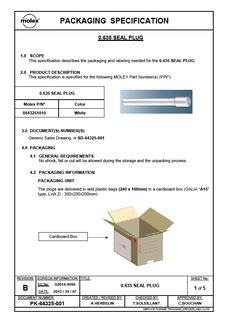 Packaging Specification Pk 64325 001 Pdf