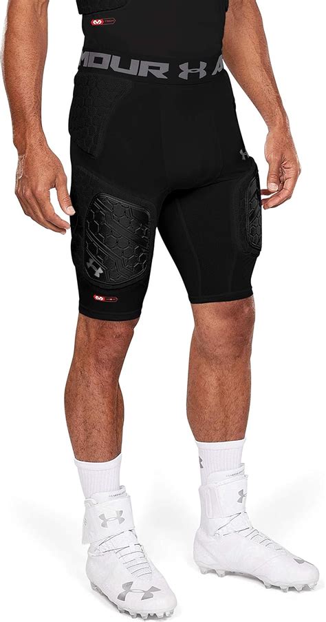 YMH Anti-collision Men Soccer Football Basketball Padded Protection Shorts  