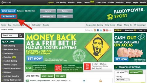 paddy power withdrawal limit