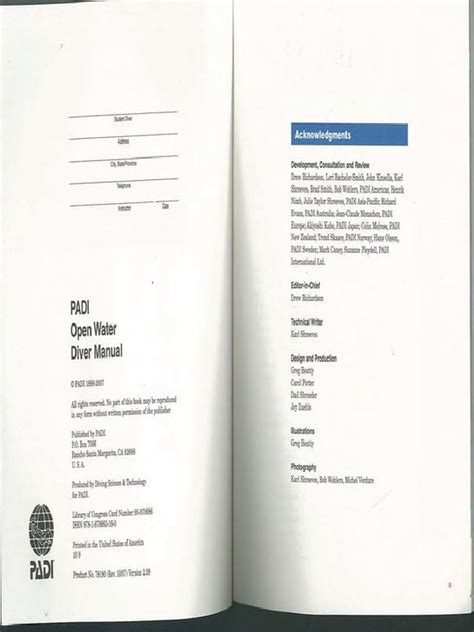 Padi Open Manual