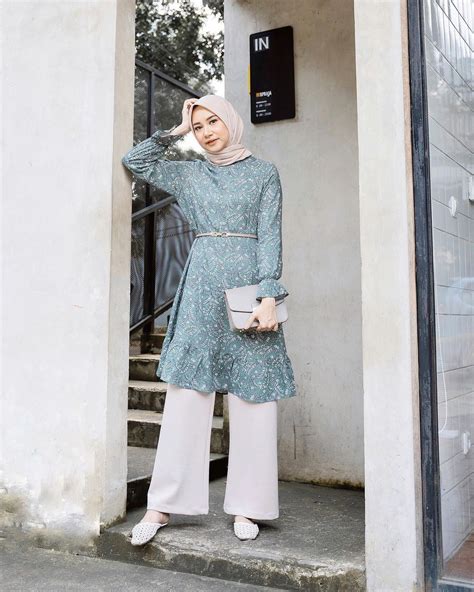 Padu Padan Hijab Dan Tunik Warna Khaki Warna Khaki Hijab - Warna Khaki Hijab