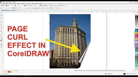 page curl effect in corel draw