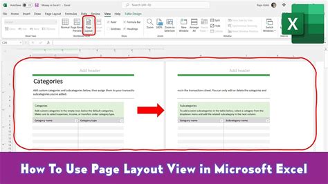 Page Layout View In Excel