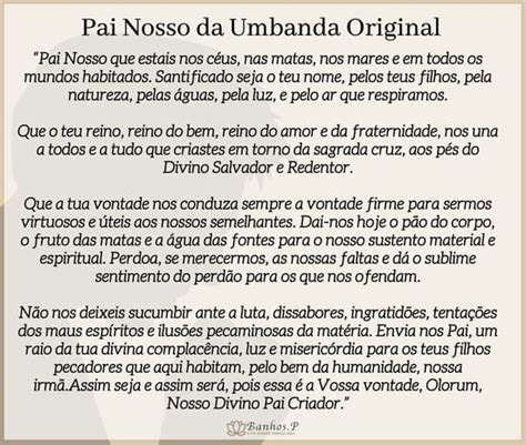 Pai Nosso Da Umbanda