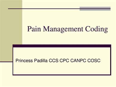 Read Pain Management Coding Guidelines 