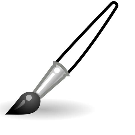 Paint Brushes Clip Art Black And White