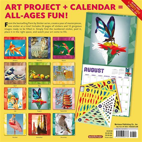 Download Paint By Sticker Wall Calendar 2019 