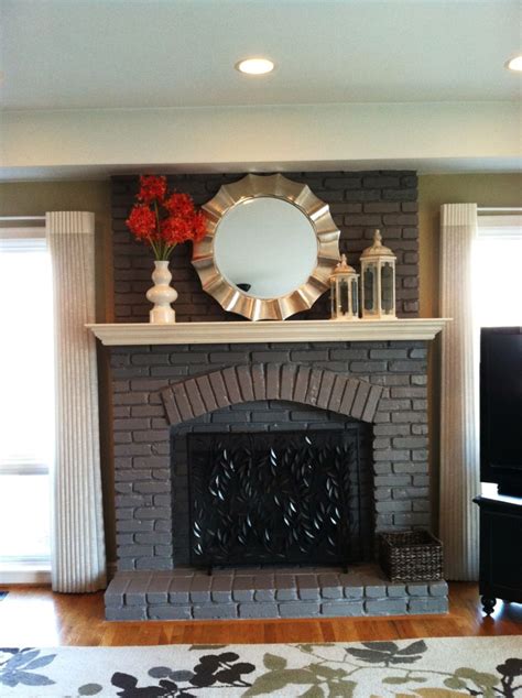 Painted Fireplace Updates