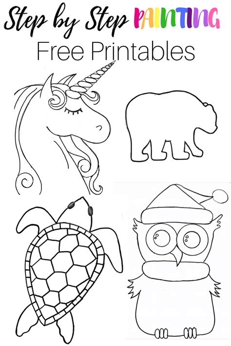 Painting Templates 100 Free Templates For Canvas Painting Printable Sketches For Painting - Printable Sketches For Painting