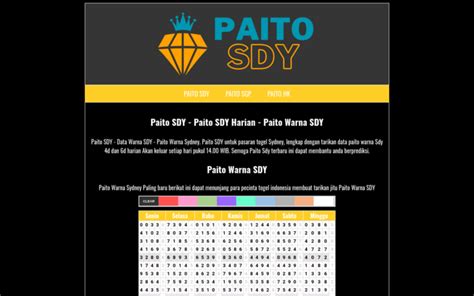 PAITO SDY 2023 - Paito Sdy – Paito Warna Sdy – Paito Sydney