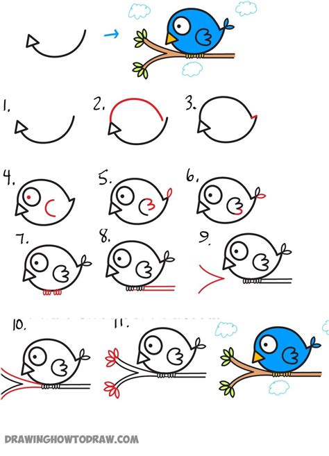 Pajaros Dibujos Faciles