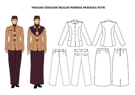 Pakaian Seragam Muslim Pembina Pramuka Putri Pramukanet Baju Pdh Pramuka Pembina - Baju Pdh Pramuka Pembina