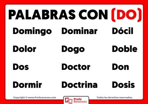 Palabras Con Do