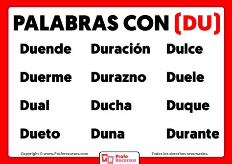 Palabras Con Du