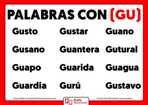 Palabras Con Gu
