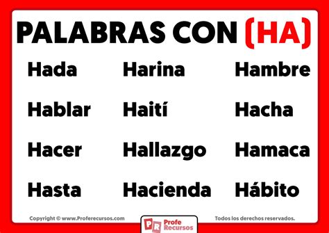 Palabras Con Ha