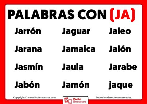 Palabras Con Ja