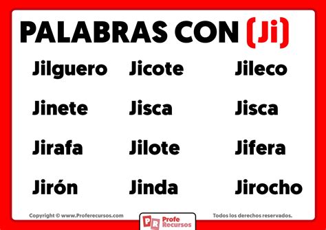 Palabras Con Ji