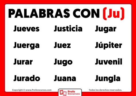 Palabras Con Ju