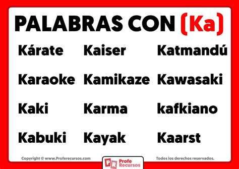 Palabras Con Ka