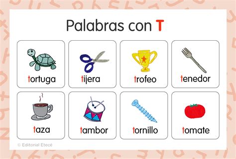 Palabras Con La Letra T