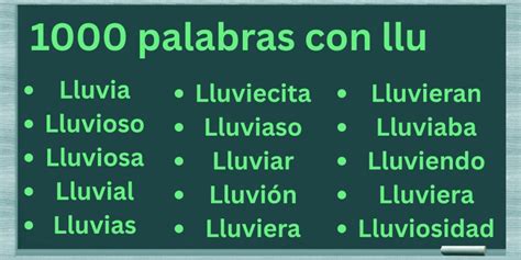 Palabras Con Llu