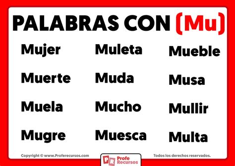Palabras Con Mu