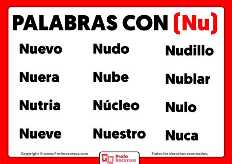 Palabras Con Nu