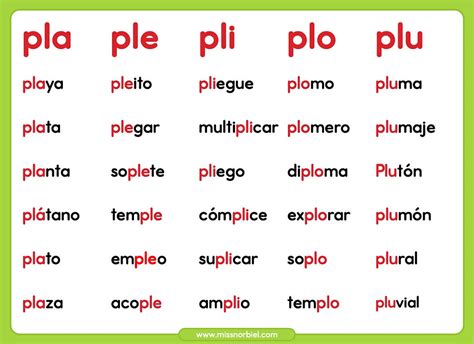 Palabras Con Pli