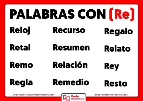 Palabras Con Re