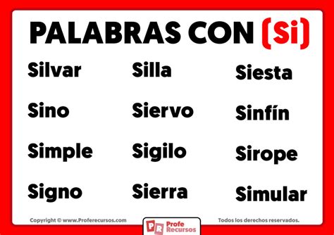 Palabras Con Si