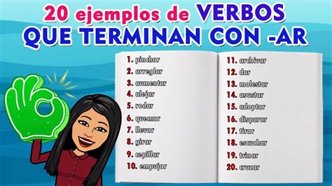 Palabras Que Terminen En Ar Er Ir