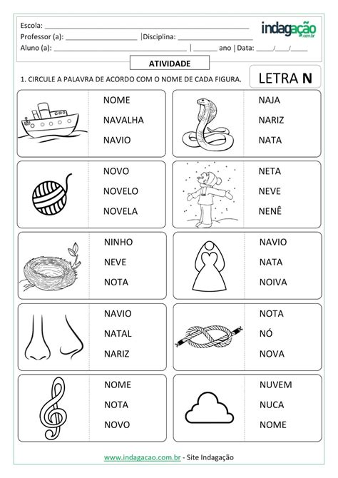 Palavras Com A N