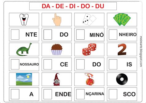 Palavras Com Da De Di Do Du
