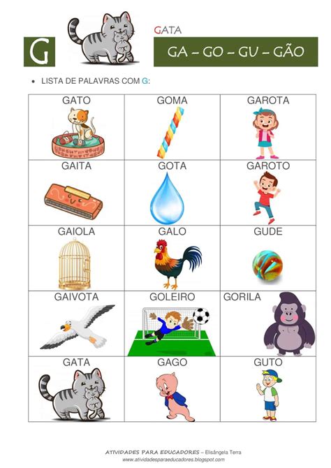 Palavras Com G L