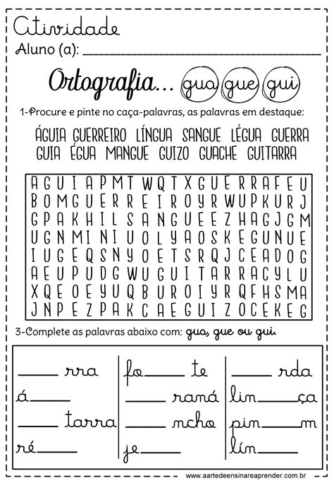 Palavras Com Gua Gue Gui
