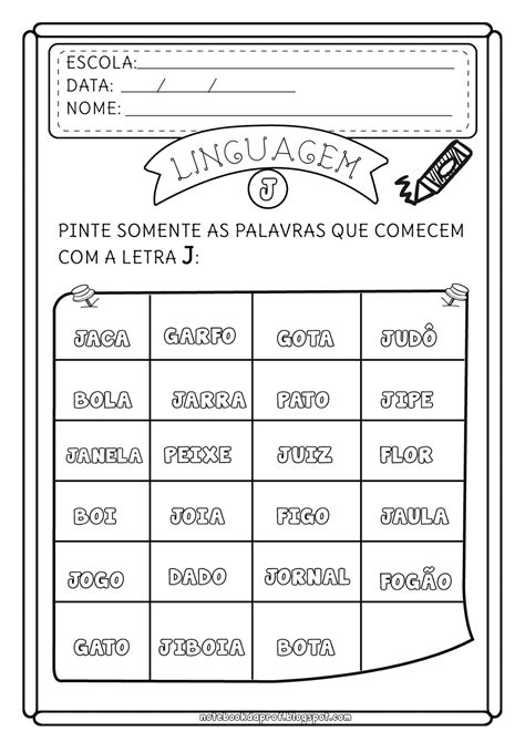 Palavras Com J I