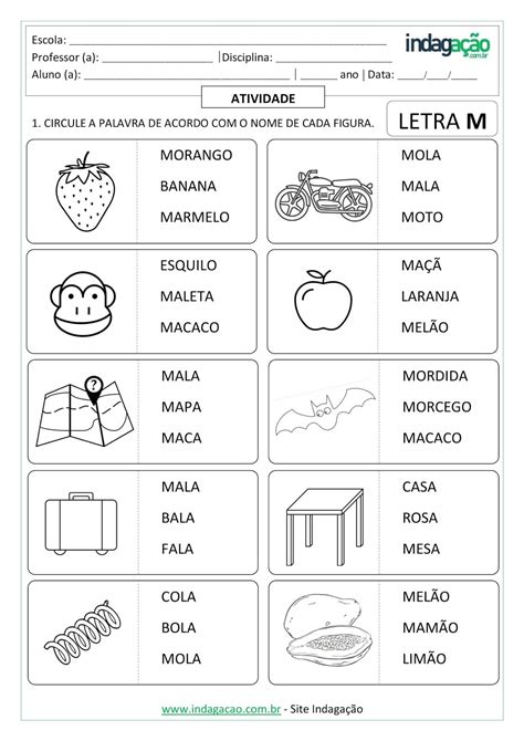 Palavras Com M
