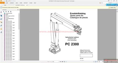 Read Online Palfinger Pc 2300 Manual 