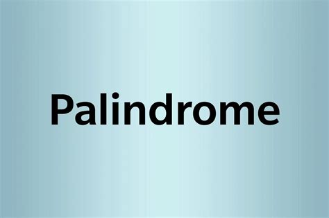 Palindrome