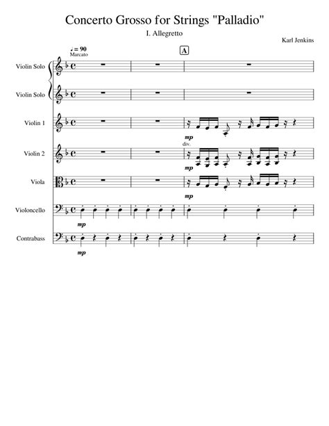 Palladio Concerto Grosso For String Orchestra