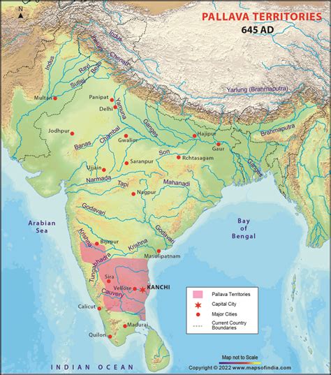Pallava Kingdom Map