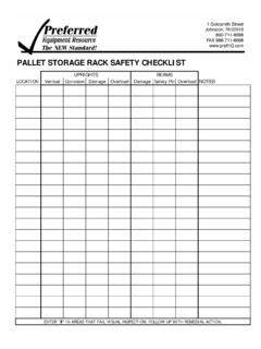pallet storage rack safety checklist preferred equipment