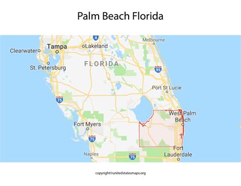 palm beach florida map