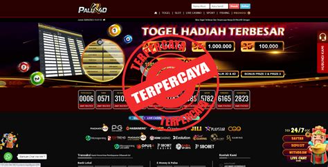 Palu4d Judi Togel Online Deposit Dana Pulsa Tanpa Potongan - Palu4d.com