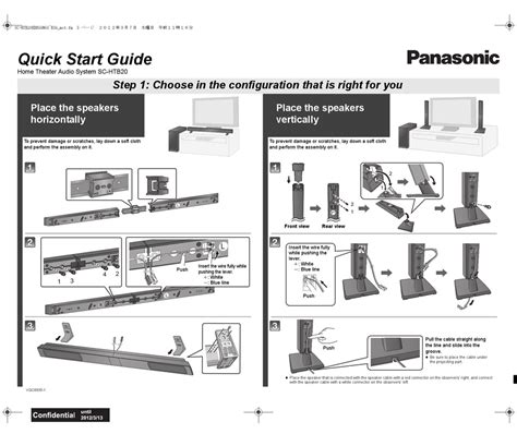 Panasonic Htb20 Manual